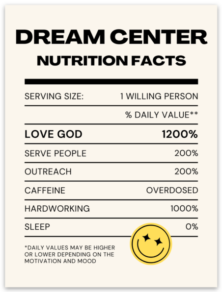 Nutrition Facts Sticker